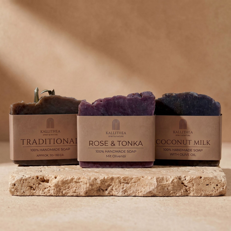 Entdecker Set: drei mediterrane Naturseifen aus Kos